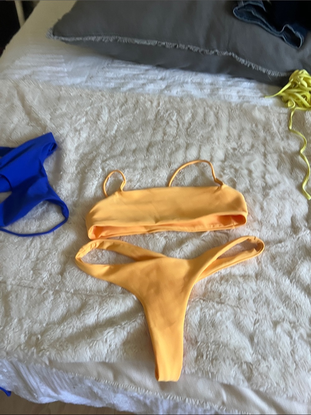 Ark & Co Yellow Bandeau Bikini Set